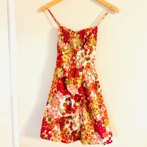 EUC Floral Tie Back Dress